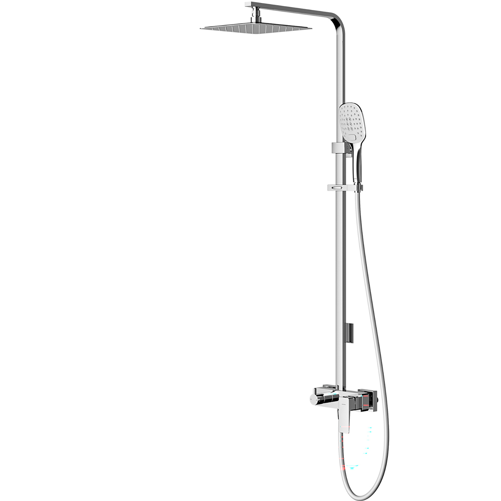 OMNIRES PARMA Duschsystem Oberflächenmontiertes Chromglanz PM7444CR OMNIRES PARMA Duschsystem Oberflächenmontiertes Chromglanz PM7444CR