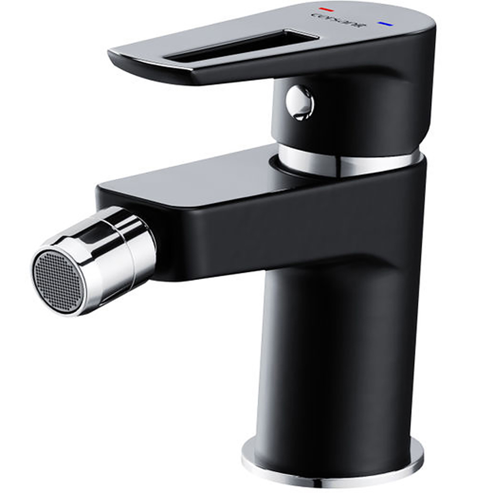 CERSANIT Stand-Bidetmischer MILLE schwarz mit Metallstopper S951-349 CERSANIT Stand-Bidetmischer MILLE schwarz mit Metallstopper S951-349