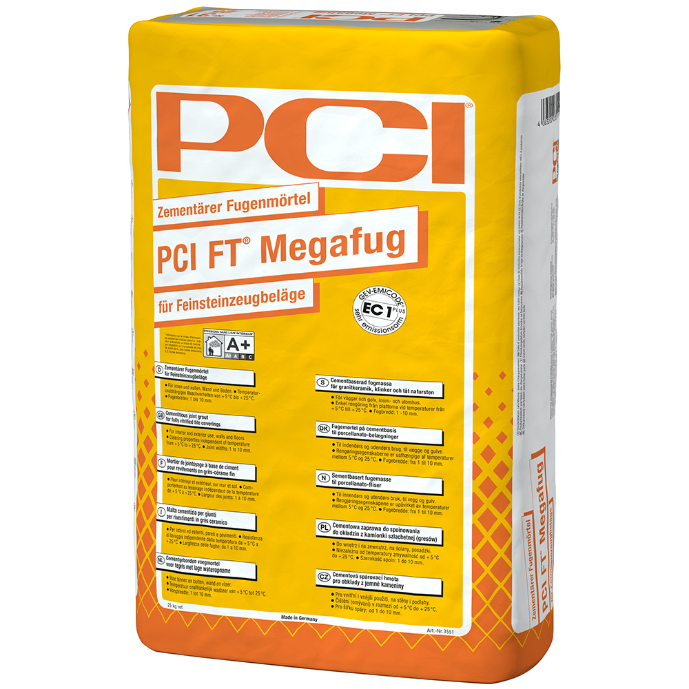 Flexfugenmörtel PCI FT Megafug Zementgrau 25 kg Flexfugenmörtel PCI FT Megafug Zementgrau 25 kg