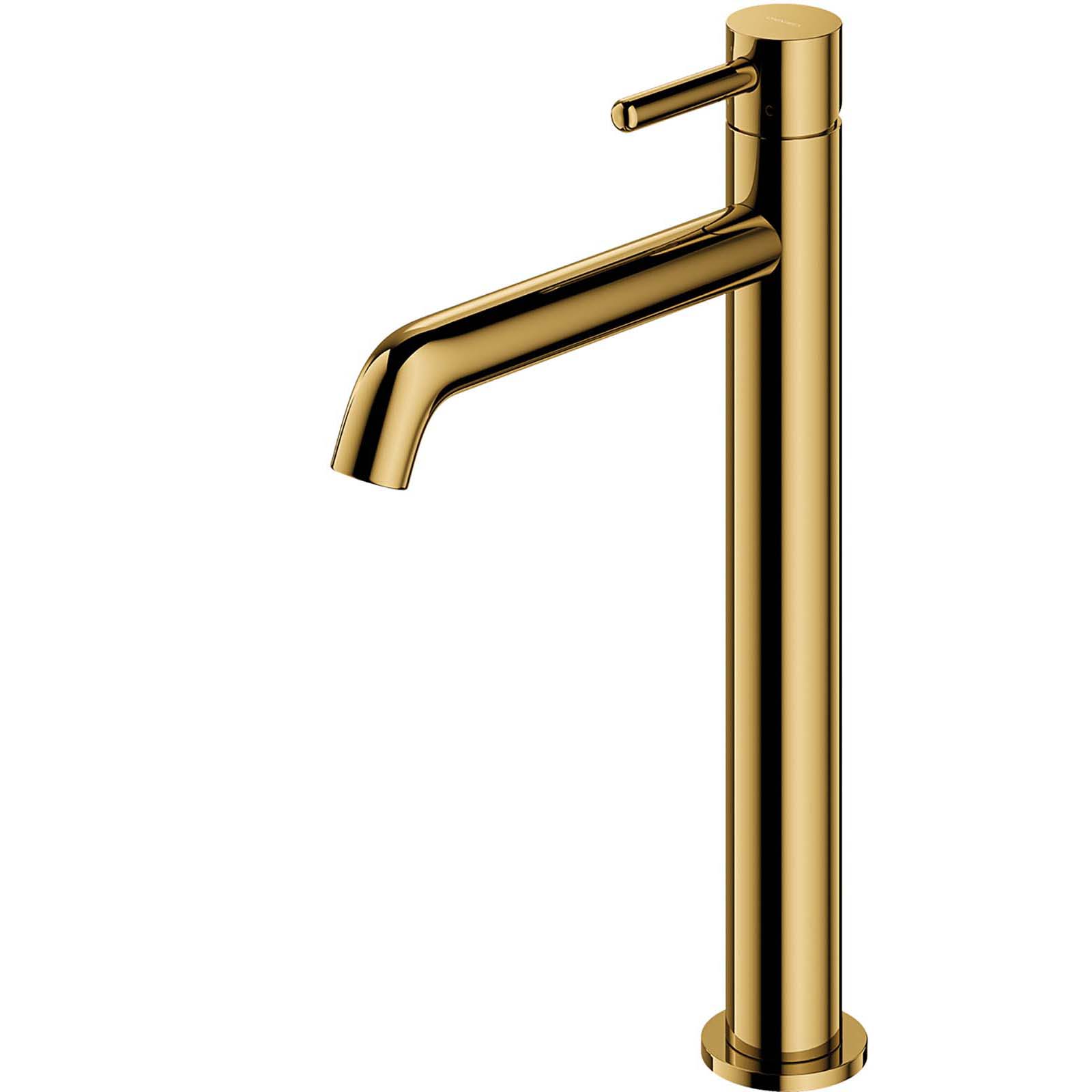 OMNIRES Stehender Waschbeckenhahn Y hoch goldglänzend Y1212GL