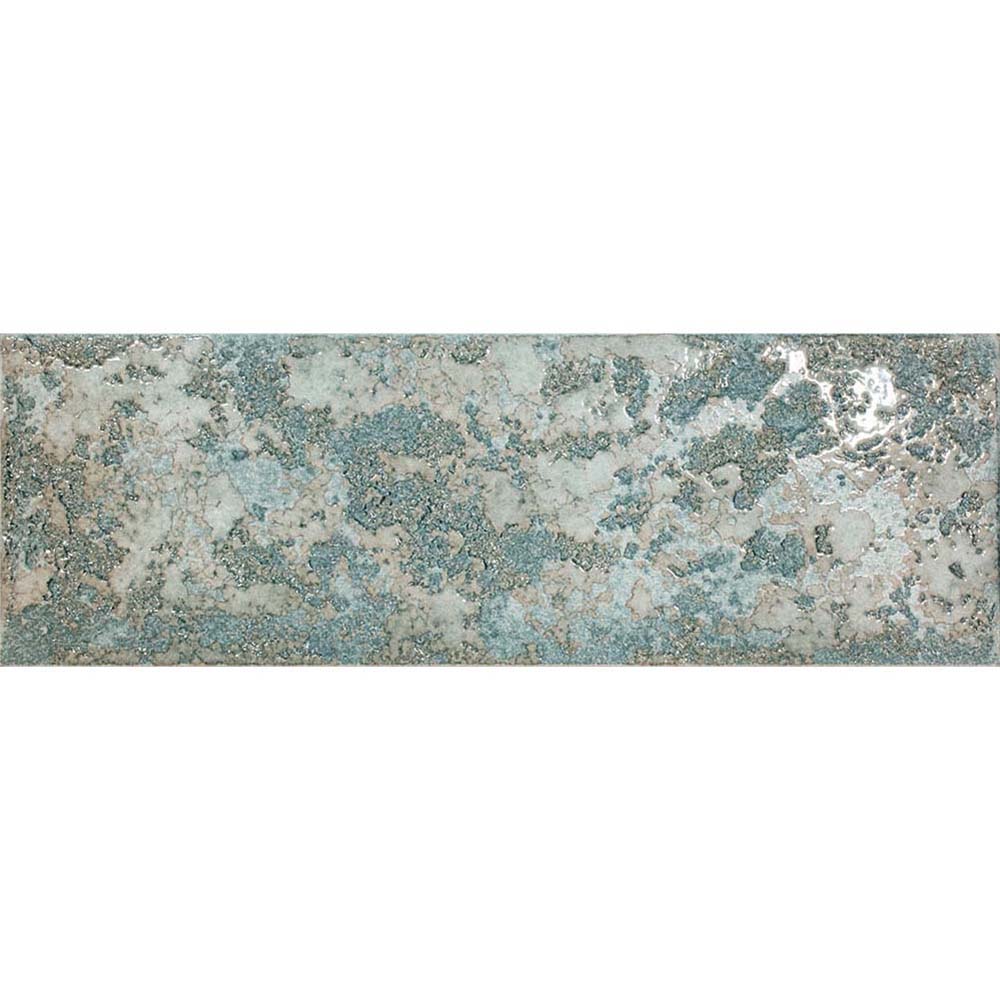 DEKORFLIESE KAMADO AQUAMARINE GLÄNZEND 15X45 REALONDA DEKORFLIESE KAMADO AQUAMARINE GLÄNZEND 15X45 REALONDA