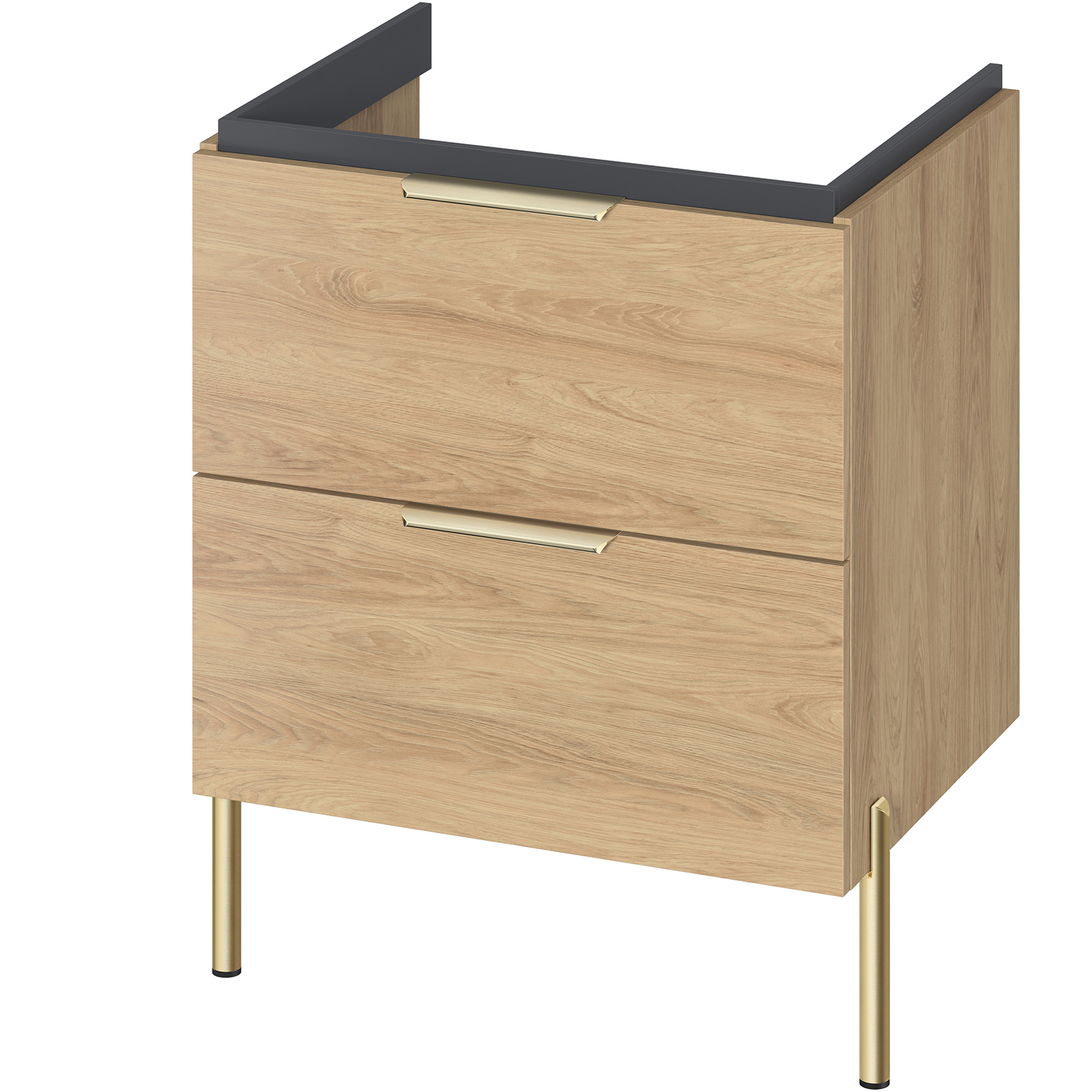CERSANIT Waschbeckenschrank BONICA 60 Hickory-Eiche DSM S4041-016 CERSANIT Waschbeckenschrank BONICA 60 Hickory-Eiche DSM S4041-016