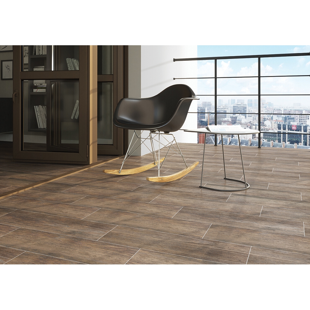Feinsteinzeug Fliesen Riverstone Brown 60x120cm - Matt & Frostsicher