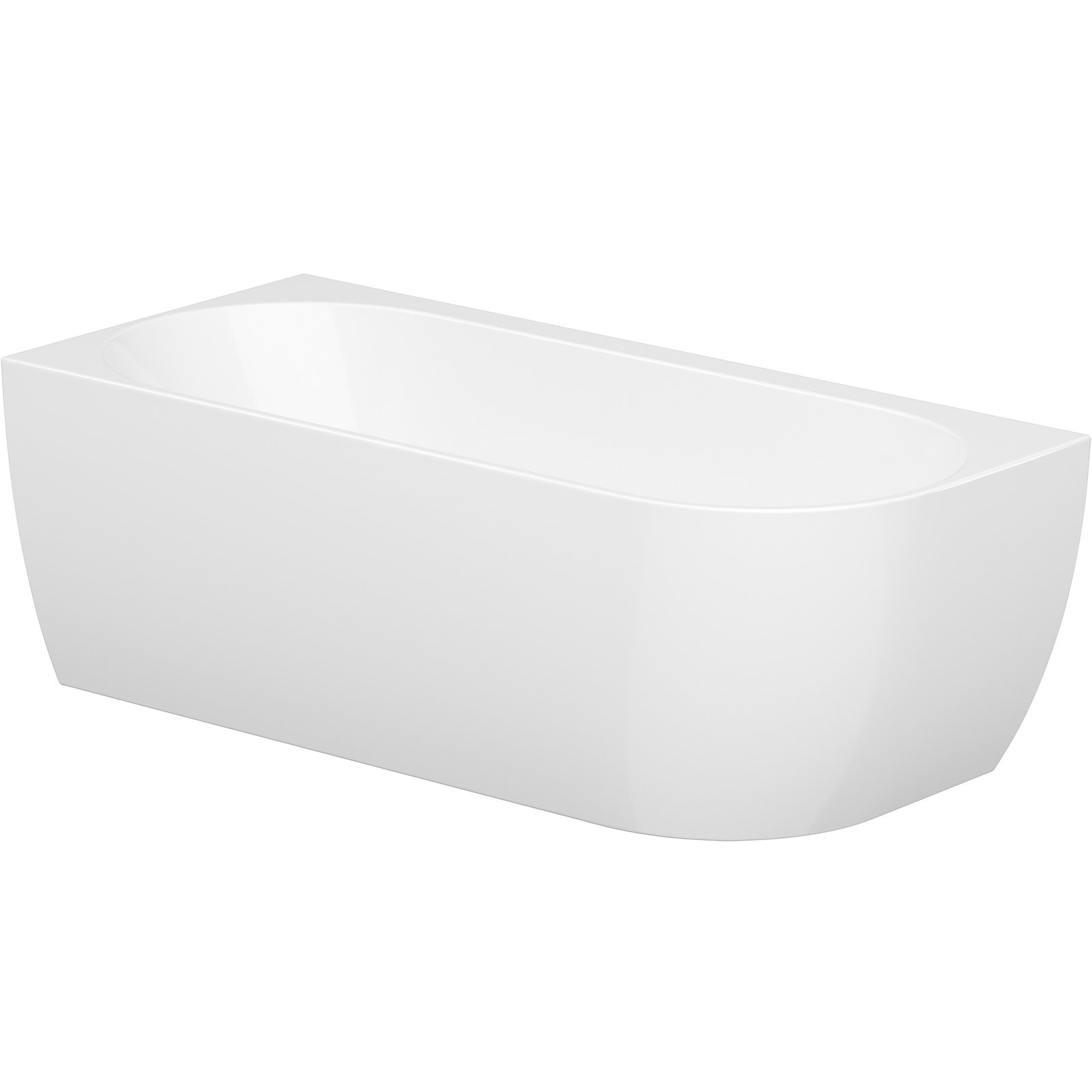 CERSANIT Freistehende Badewanne GARDA Ecke links weiß 165x75 S1016-002