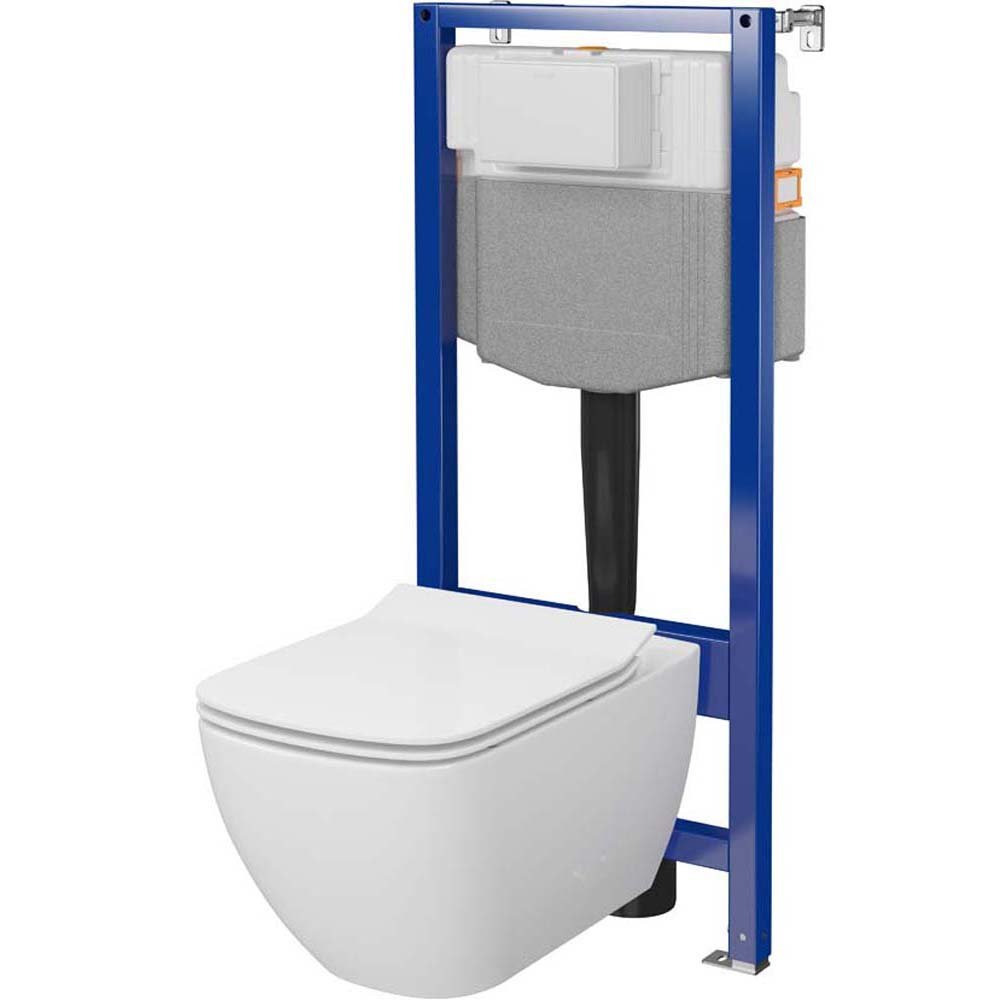 CERSANIT AQUA PLUS mechanisches Unterputz-Set mit VIRGO Schüssel und Brett S701-805