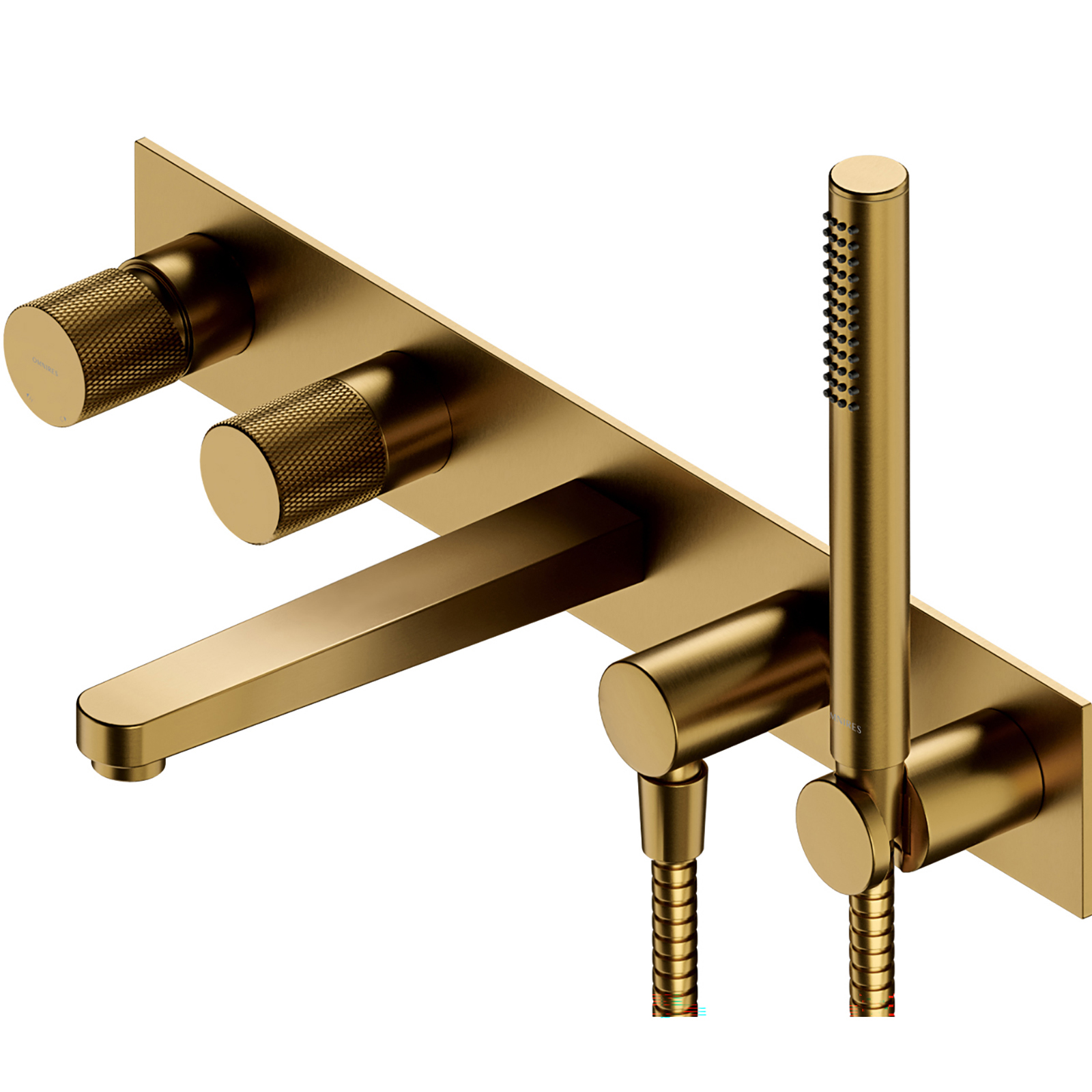 OMNIRES CONTOUR eingebauter Badewannenhahn mit 5 Löchern goldgebürsteter CT8037/1GLB OMNIRES CONTOUR eingebauter Badewannenhahn mit 5 Löchern goldgebürsteter CT8037/1GLB