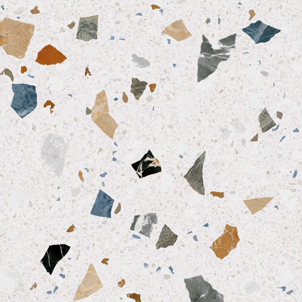 BODENFLIESE TERRAZZOOPTIK STRACCIATELLA NACAR 60X60 ARCANA CERAMICA