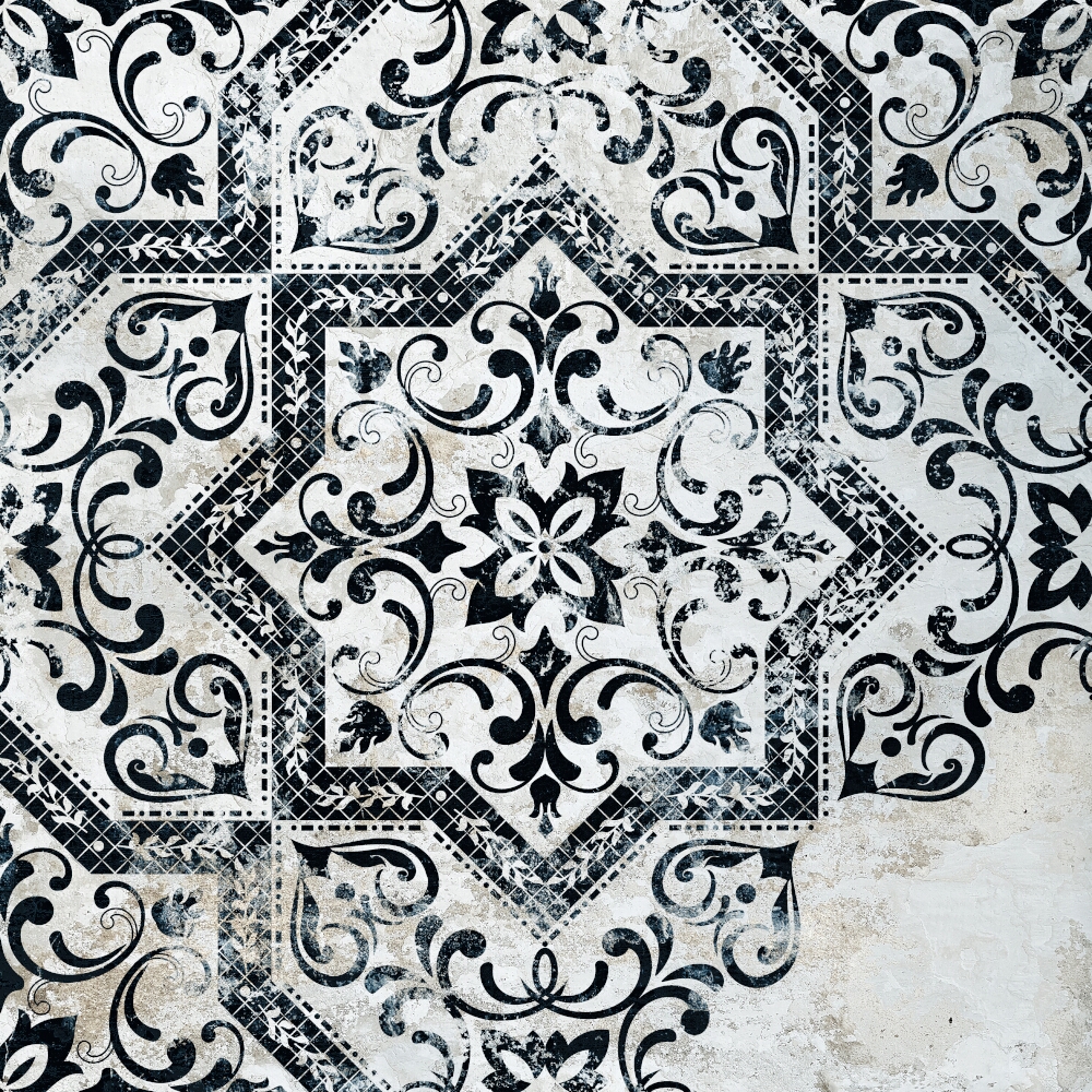 BODENFLIESE CARPET MINDANAO TERM 1 SCHWARZ SATIN 60,8X60,8 ABSOLUT KERAMIKA