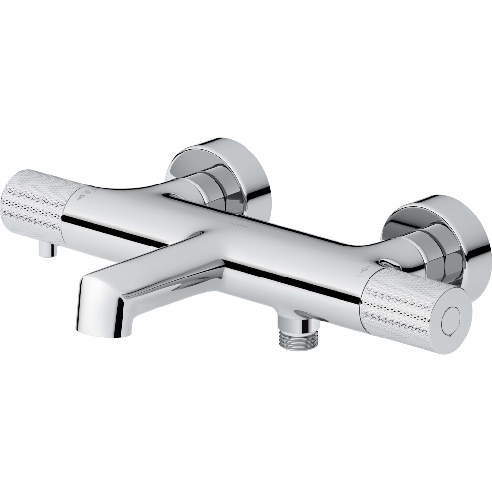 CERSANIT Wandmontierte Badewannen- und Duscharmatur ZEN thermostatisch chrom S951-563
