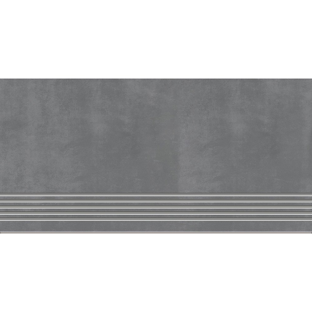BODENFLIESE STUFENFLIESE STREET LINE GREY MAT 30X60