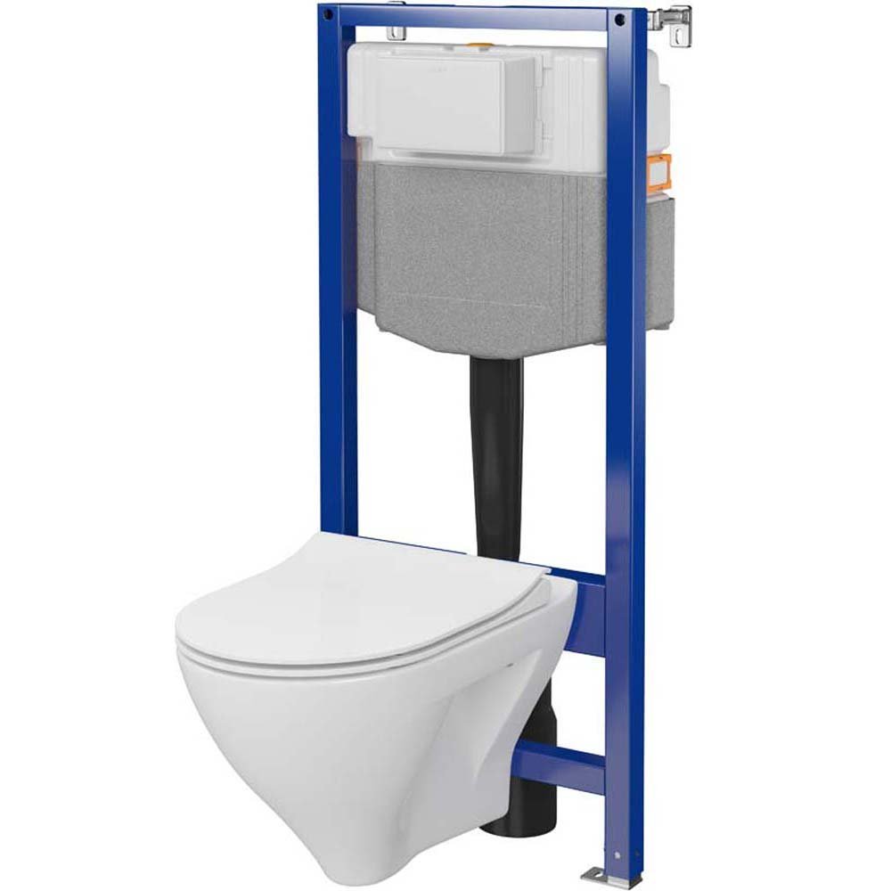 CERSANIT AQUA PLUS mechanisches Unterputz-Set mit MILLE-Becken und Brett S701-821