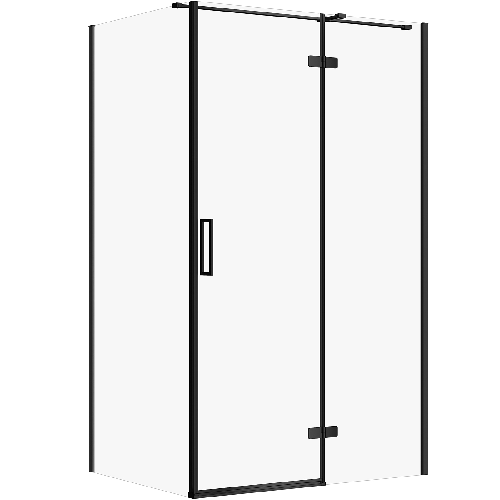 CERSANIT Rechteckige Duschkabine JOTA 120x90 links chrom, transparentes Glas S160-026