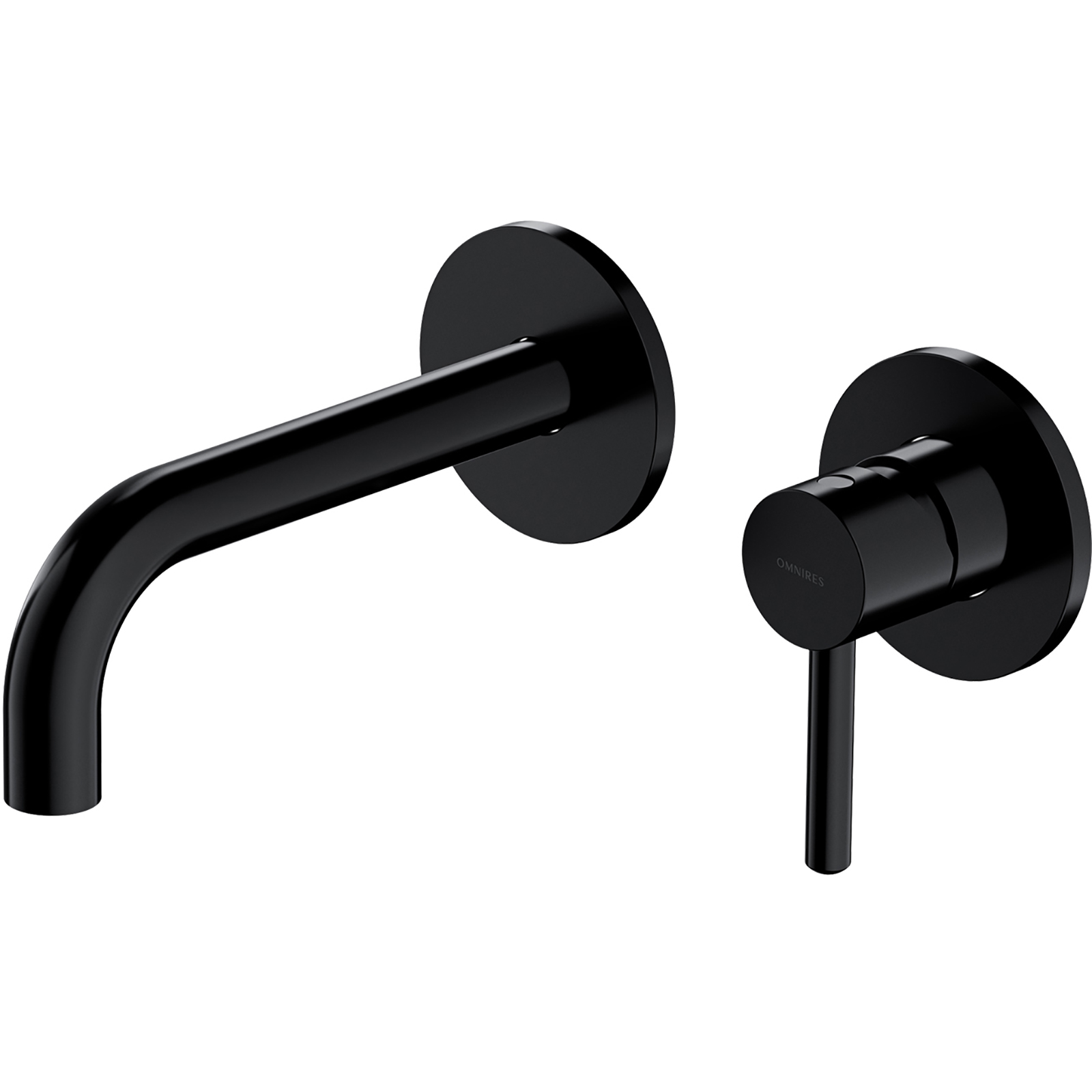 OMNIRES Waschbeckenhahn Y verdeckte schwarze, halbmatte Y1215HBL
