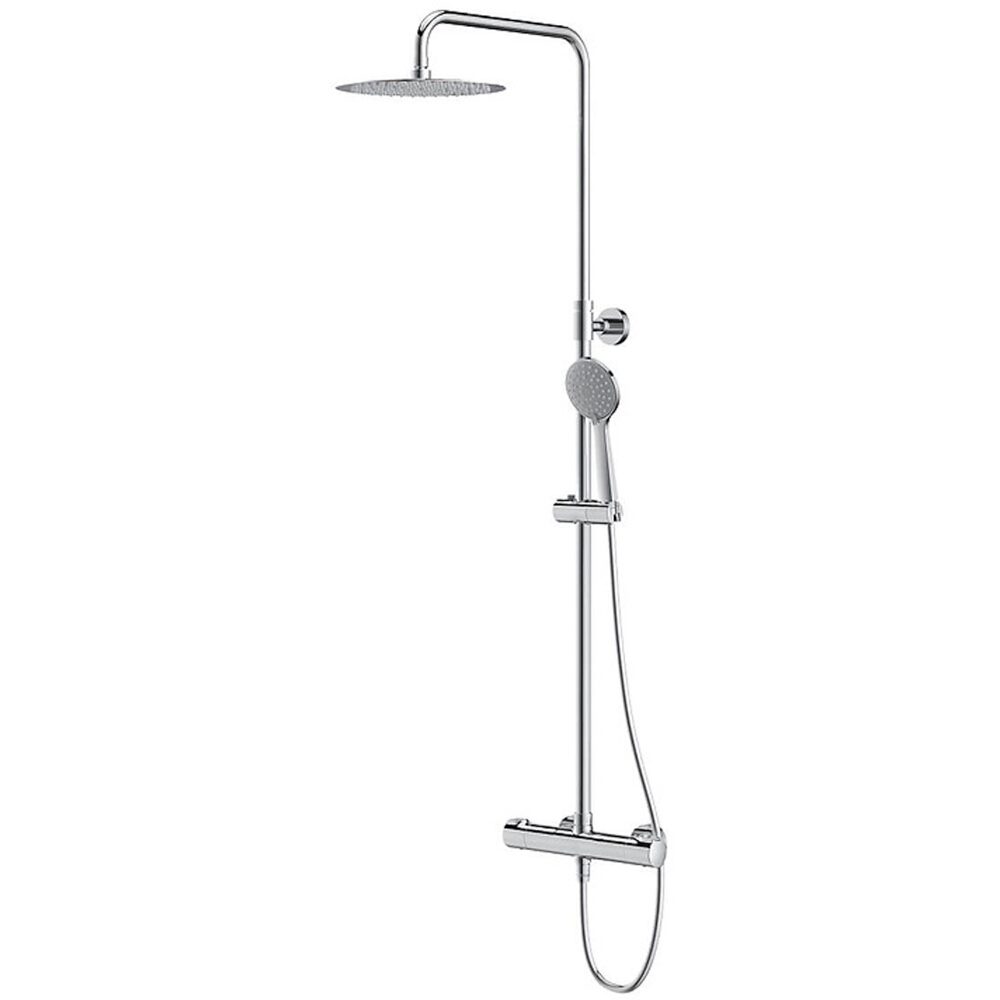CERSANIT CITY ovale Duschsäule mit Thermostat Chrom S951-340