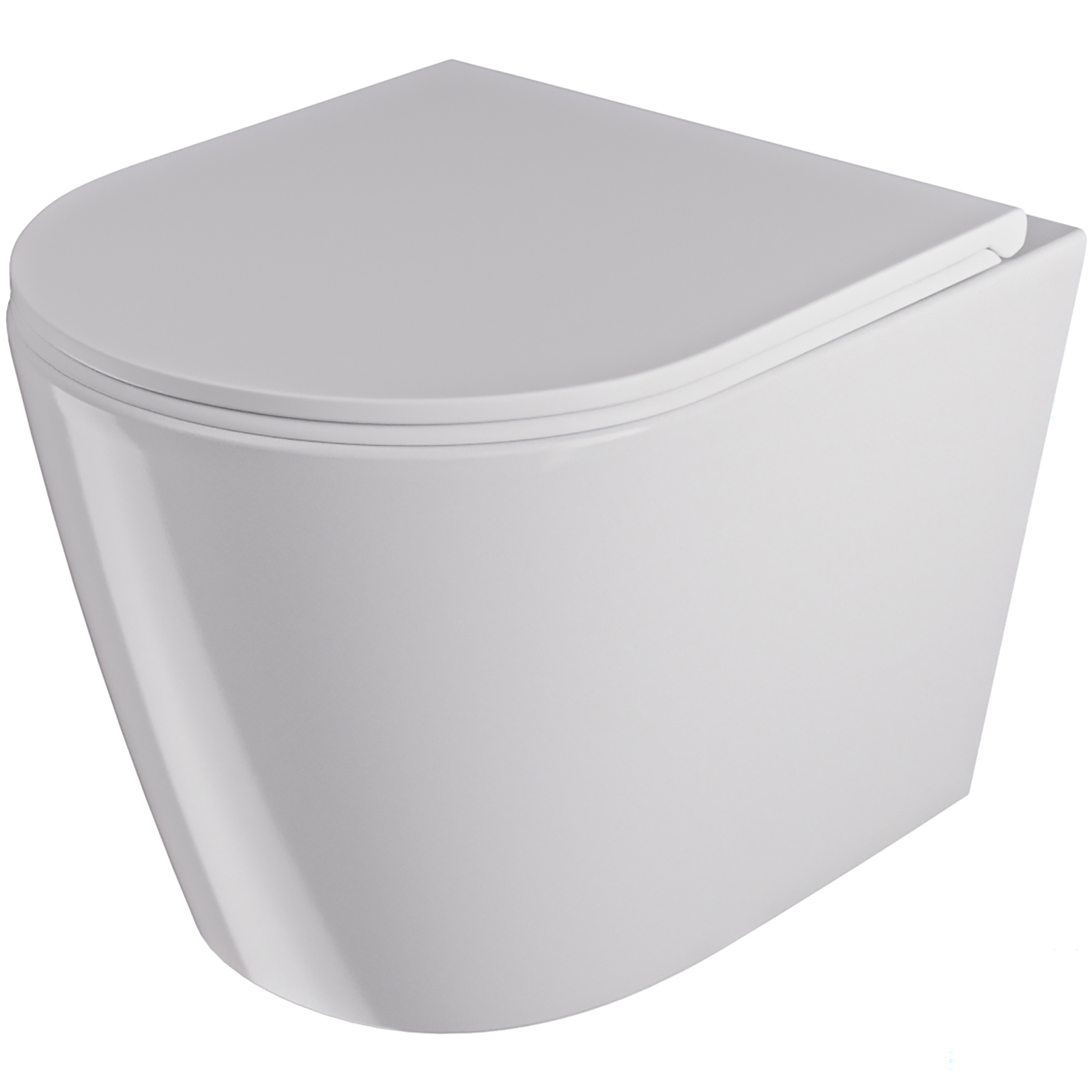 LIVI Hängende WC-Schüssel AURELIA randloser Whirlpool mit Duroplast-Sitz weiß NEX-003-01