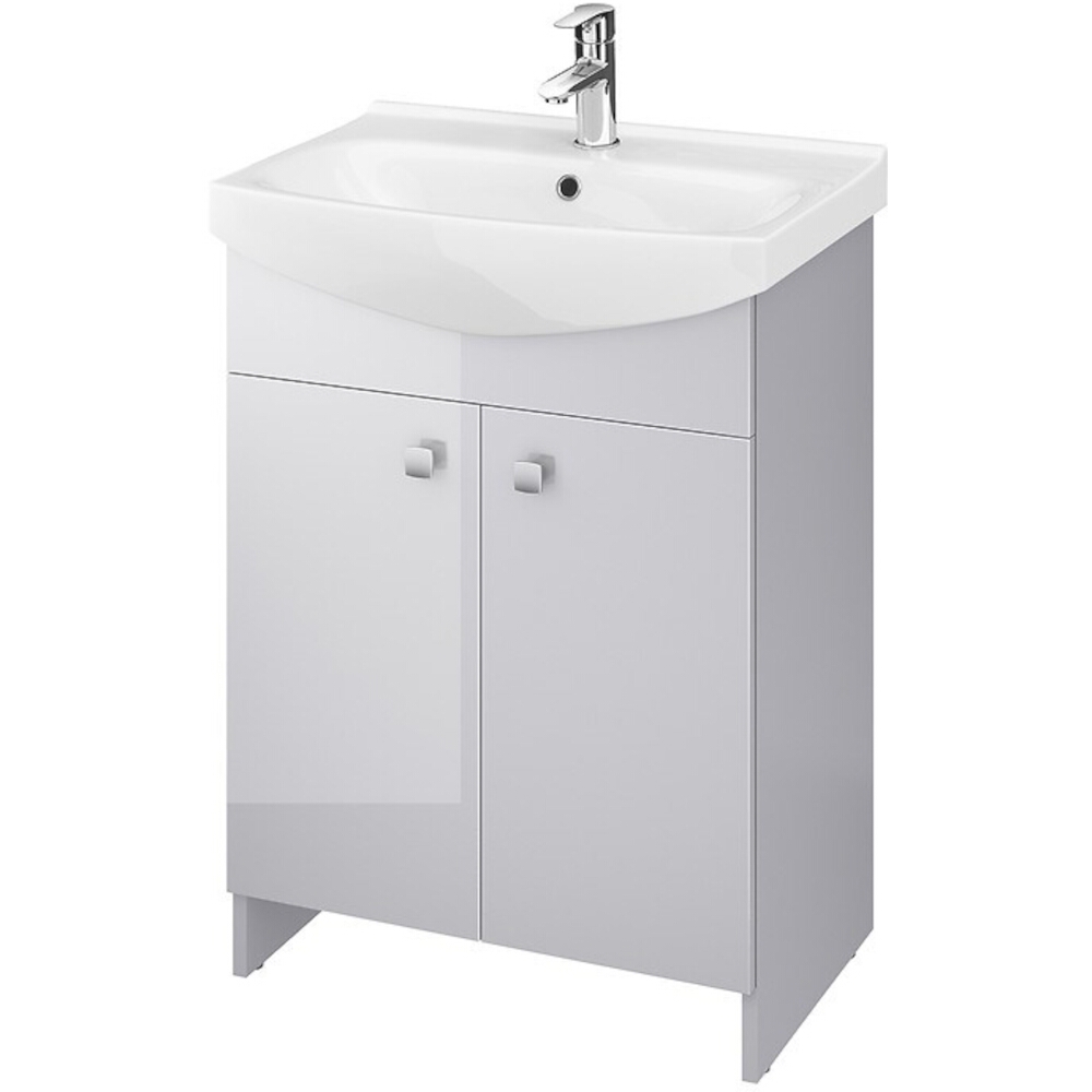 CERSANIT Set: RUBID Waschtischunterschrank grau 60 zur Selbstmontage S801-261-DSM