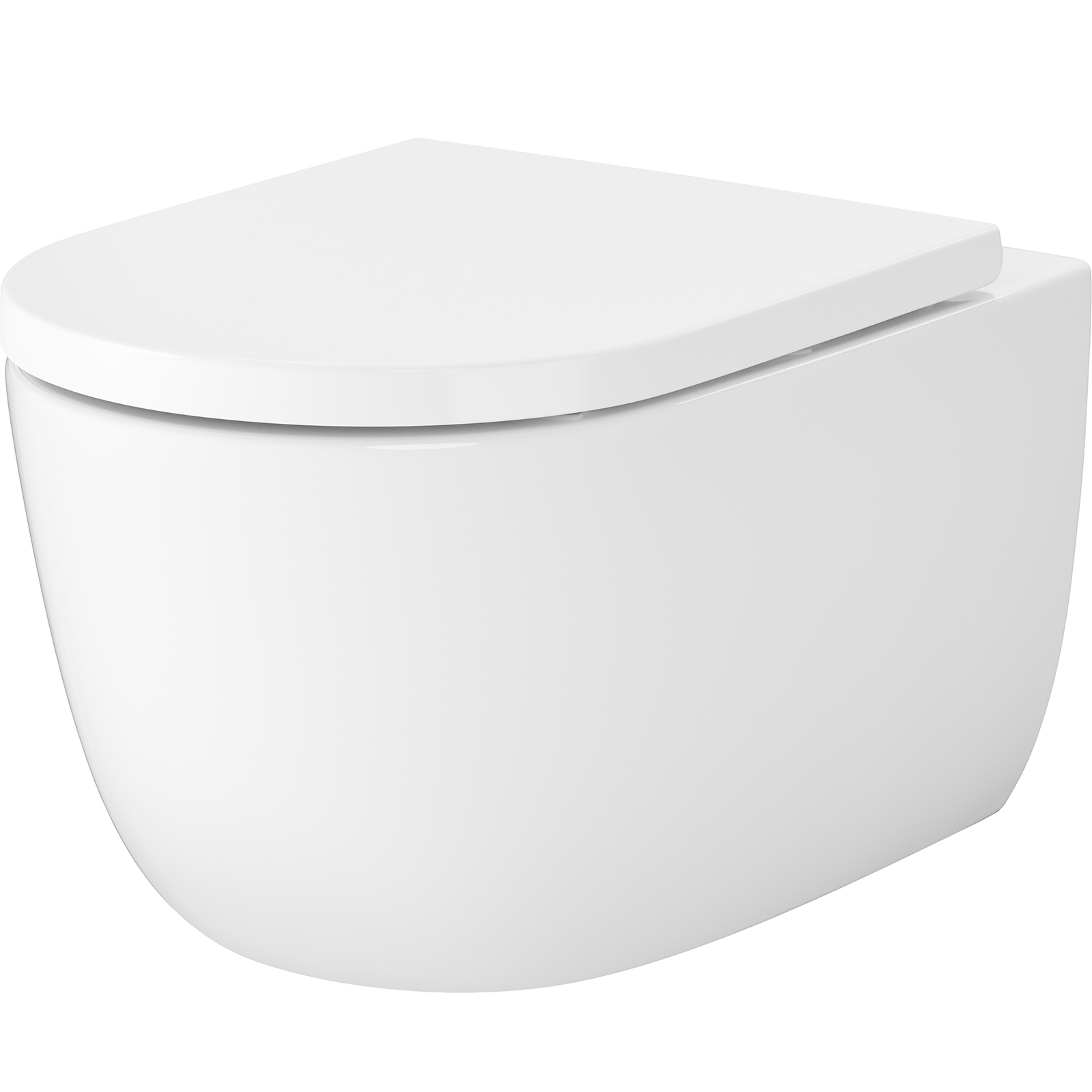 CERSANIT NAVADO PRO OVAL Wand aufgehängte Toilettenschüssel mit Duroplastenfreier Niederschlagsfreiheit Leichte Ablösung S4036-001