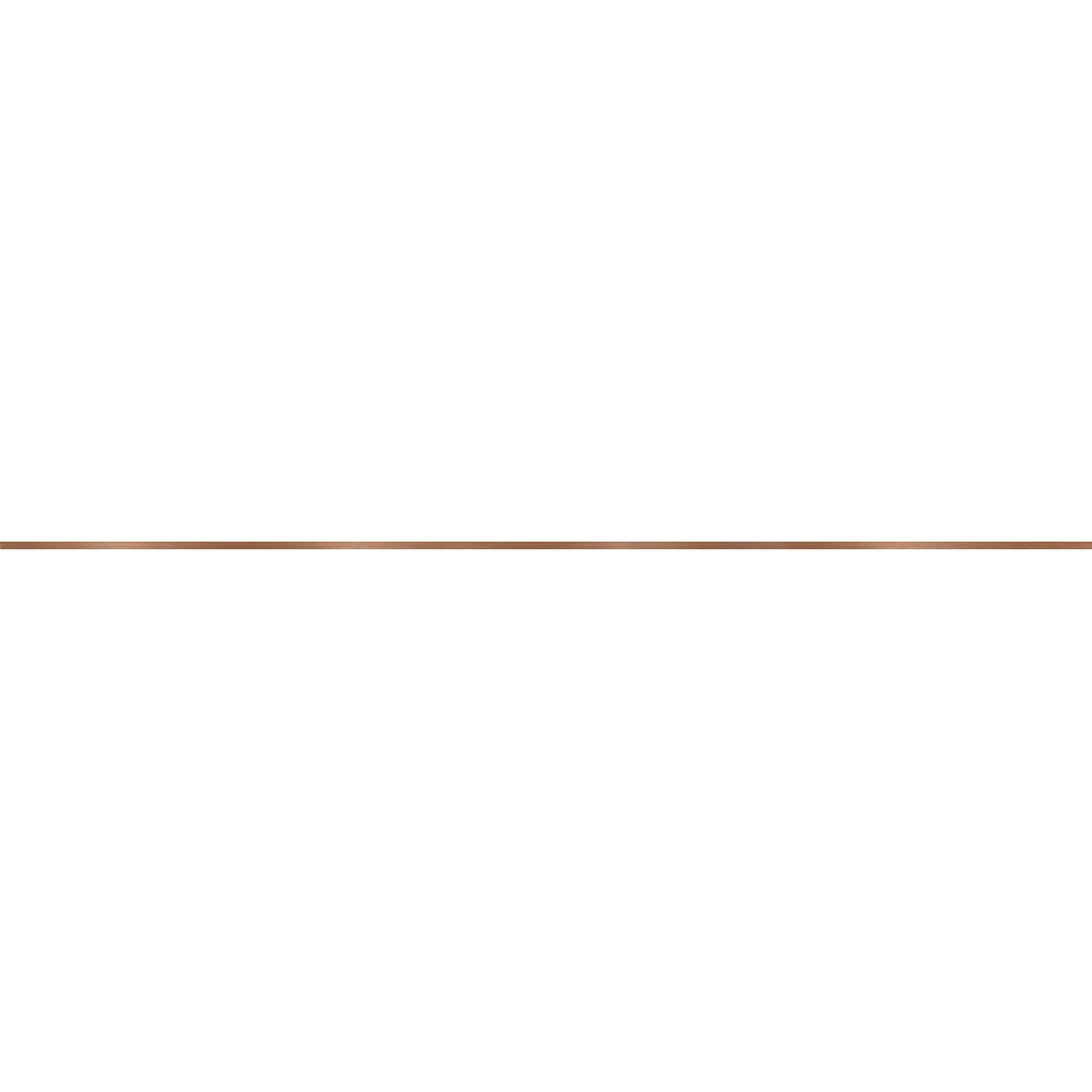 Wandfliese leisten UNIVERSAL METAL BORDERS orange matt 1x119,8 cm Cersanit
