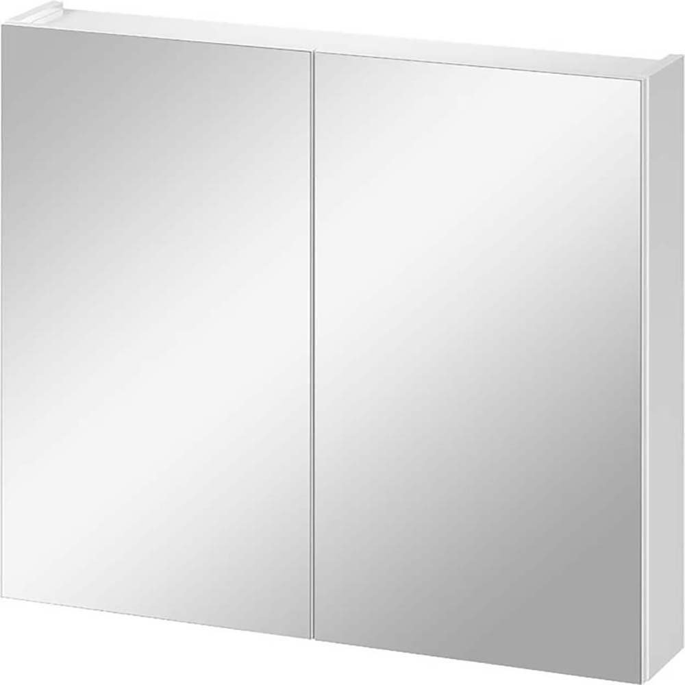 CERSANIT MALTA 80 wandhängender Badezimmerschrank mit Spiegel weiß DSM S1014-001