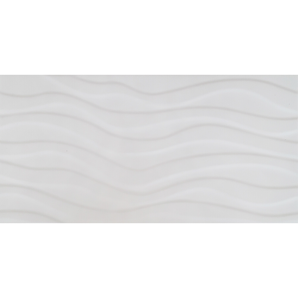 WANDFLIESE PEROUSO WEIß WAVE GLÄNZEND STRUCTURE 29,7X60 CERSANIT