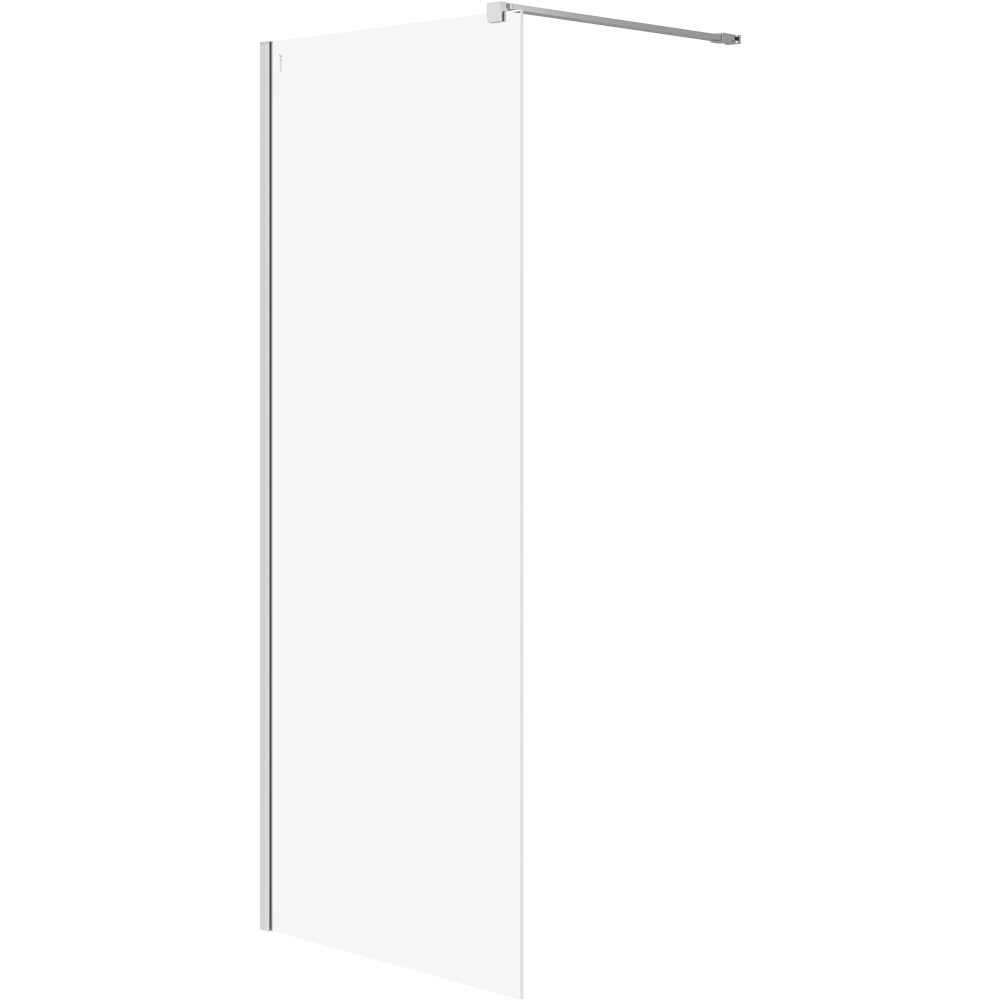 CERSANIT WALK-IN Duschkabine MILLE chrom 80x200 transparentes Glas S161-005