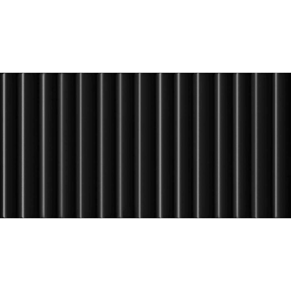 WANDFLIESE PISA SCHWARZ SCHWARZ GLÄNZEND 15X30 EL BARCO