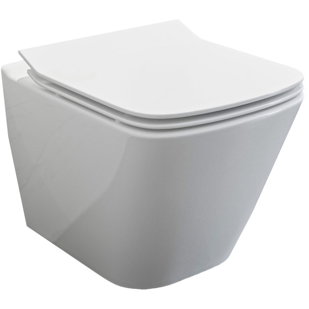 CERSANIT SET B220 MZ CITY SQUARE UM Wand-WC mit Duroplastsitz S701-405 ...