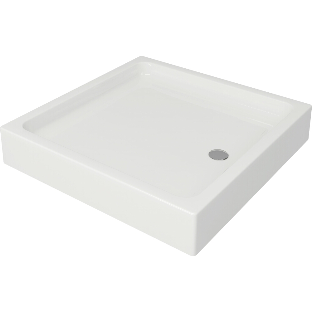 CERSANIT Quadratische Duschwanne TAKO 90x16 weiß integriert S204-012