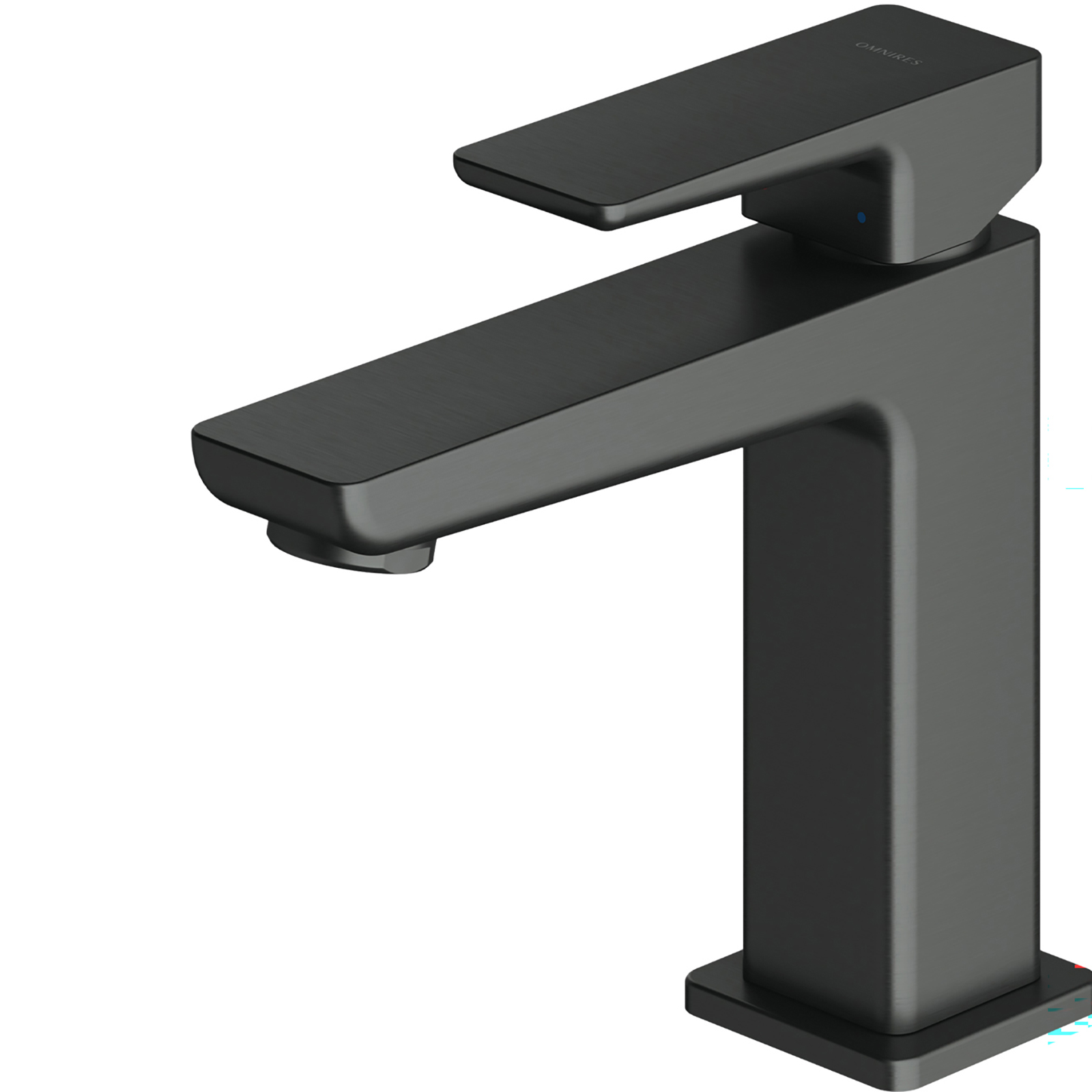 OMNIRES PARMA Sockel Waschbecken Wasserhahn Graphit gebürstet PM7410GR