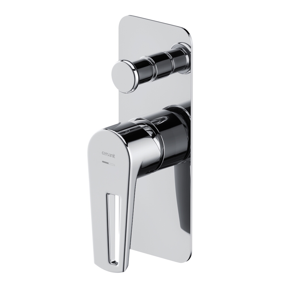 CERSANIT Unterputz-Wannen- und Duscharmatur MILLE chrom mit Box S951-342