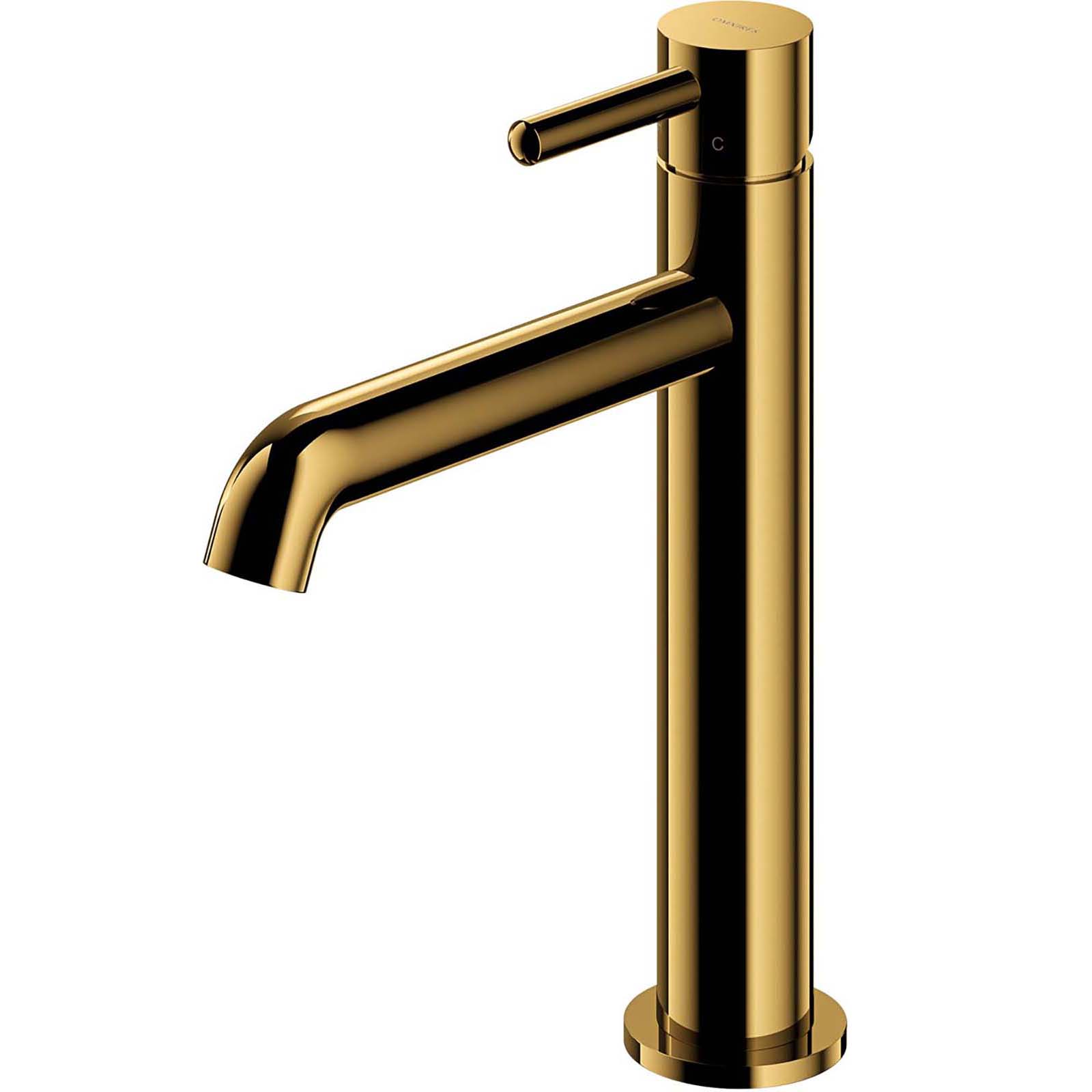 OMNIRES Waschbeckenhahn Y, 23 cm (25 mm Kopf), goldglänzender Y1212CGL