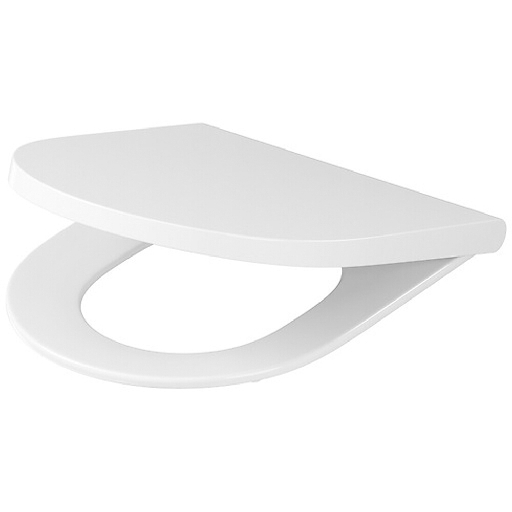 CERSANIT Antibakterieller Soft-Close-Duroplast-Sitz LARGA oval slim wrap K98-0229