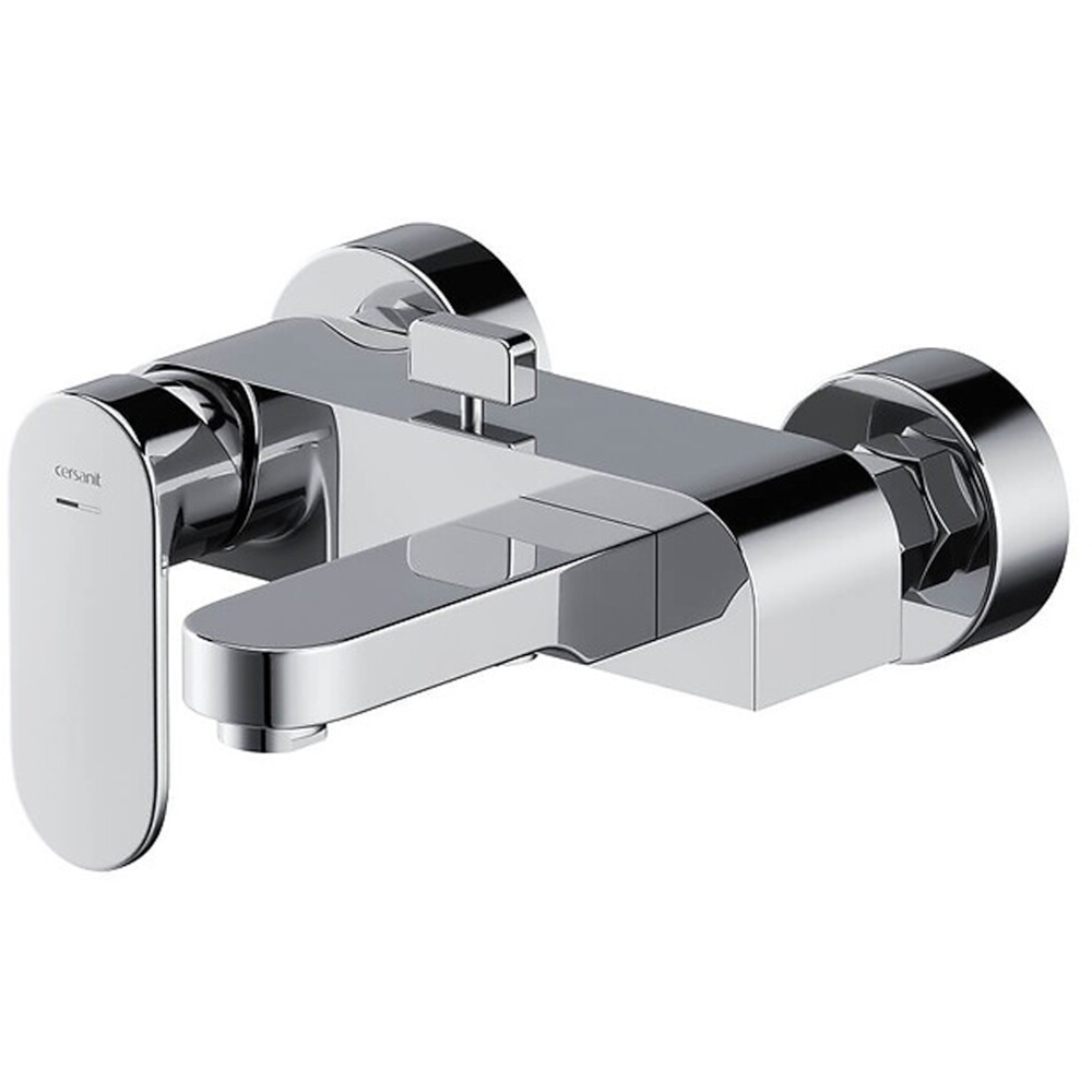 CERSANIT Wandmontierte Badewannen- und Duscharmatur CREA chrom S951-304