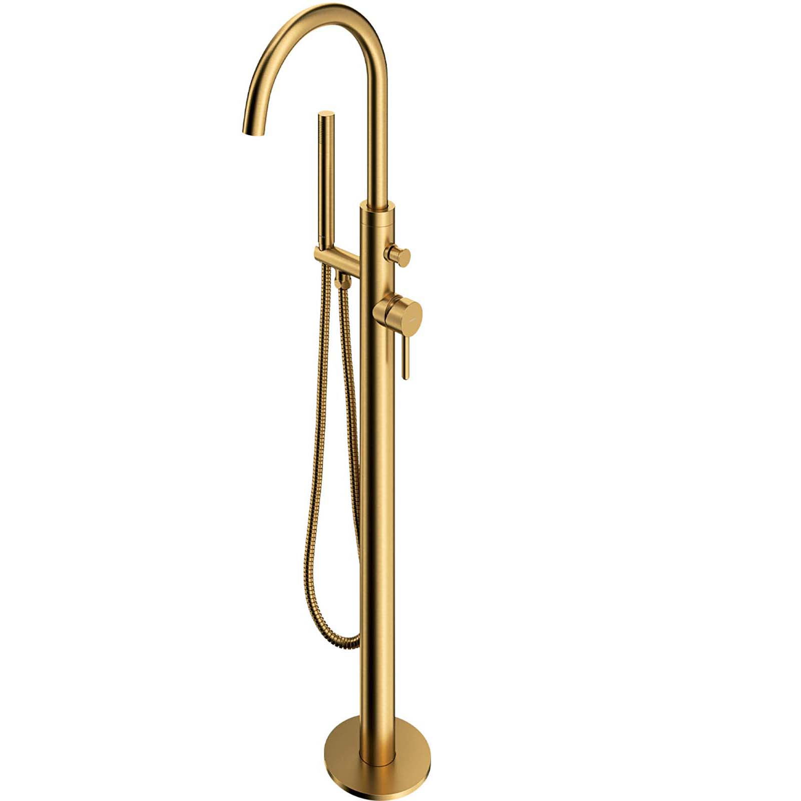 OMNIRES Y Badewannenwasserhahn freistehend, goldgebürstete Y1233GLB