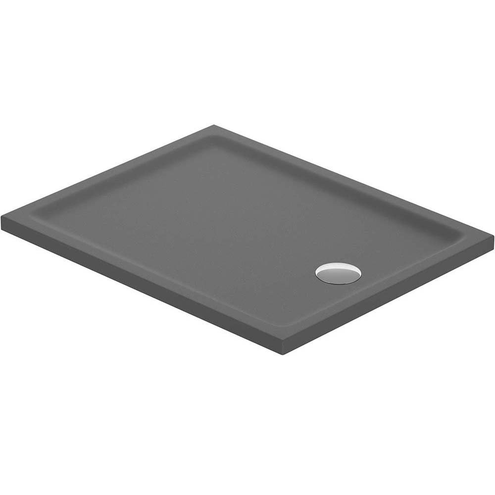 CERSANIT Rechteckige Duschwanne TAKO 100x80x4 grau matt S204-031