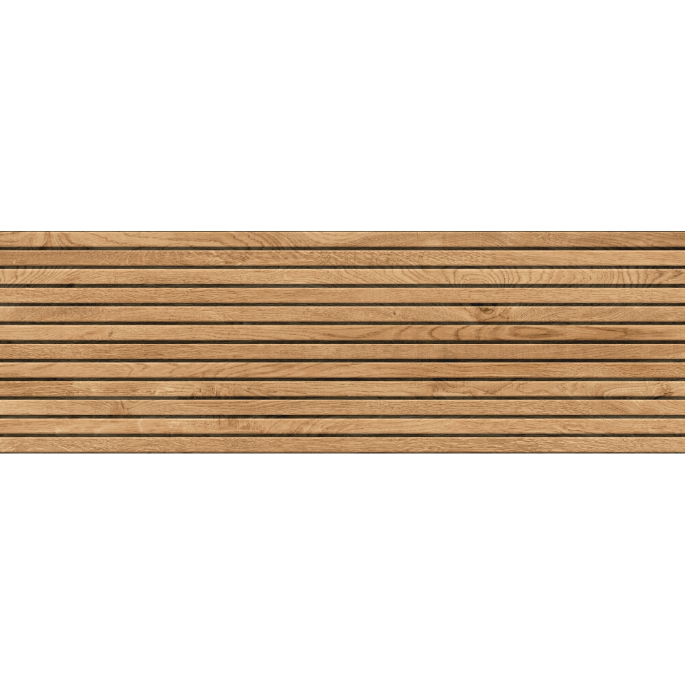 WANDFLIESE LAMEL BRAUN STRUKTURIERT MATT 29X89 | NX00537