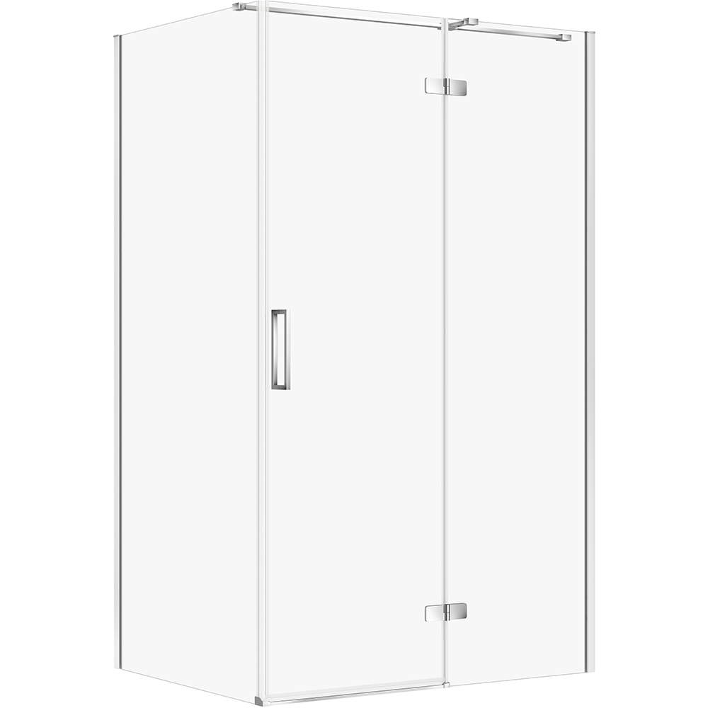 CERSANIT Rechteckige Duschkabine JOTA 120x90 rechts chrom, transparentes Glas S160-025