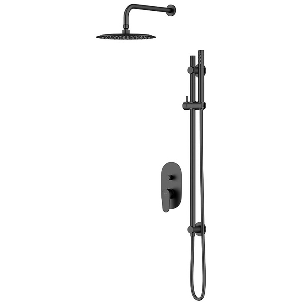 CERSANIT SET B261 INVERTO Unterputz-Set mit Badewanne und Brausebatterie schwarz+gold S952-006