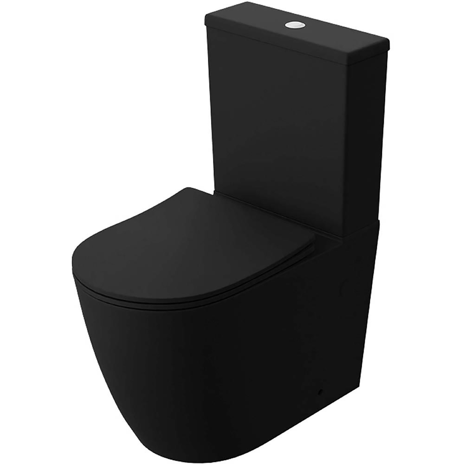 LAVITA Stand-WC NAUTILUS flanschlos mit Duroplast-Sitz schwarz