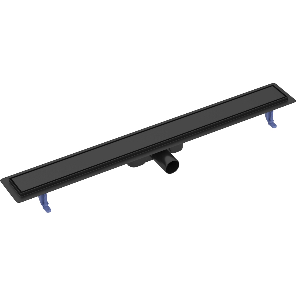 CERSANIT Linearer Ablauf mit doppelseitigem Rost TAKO 90 schwarz S907-020