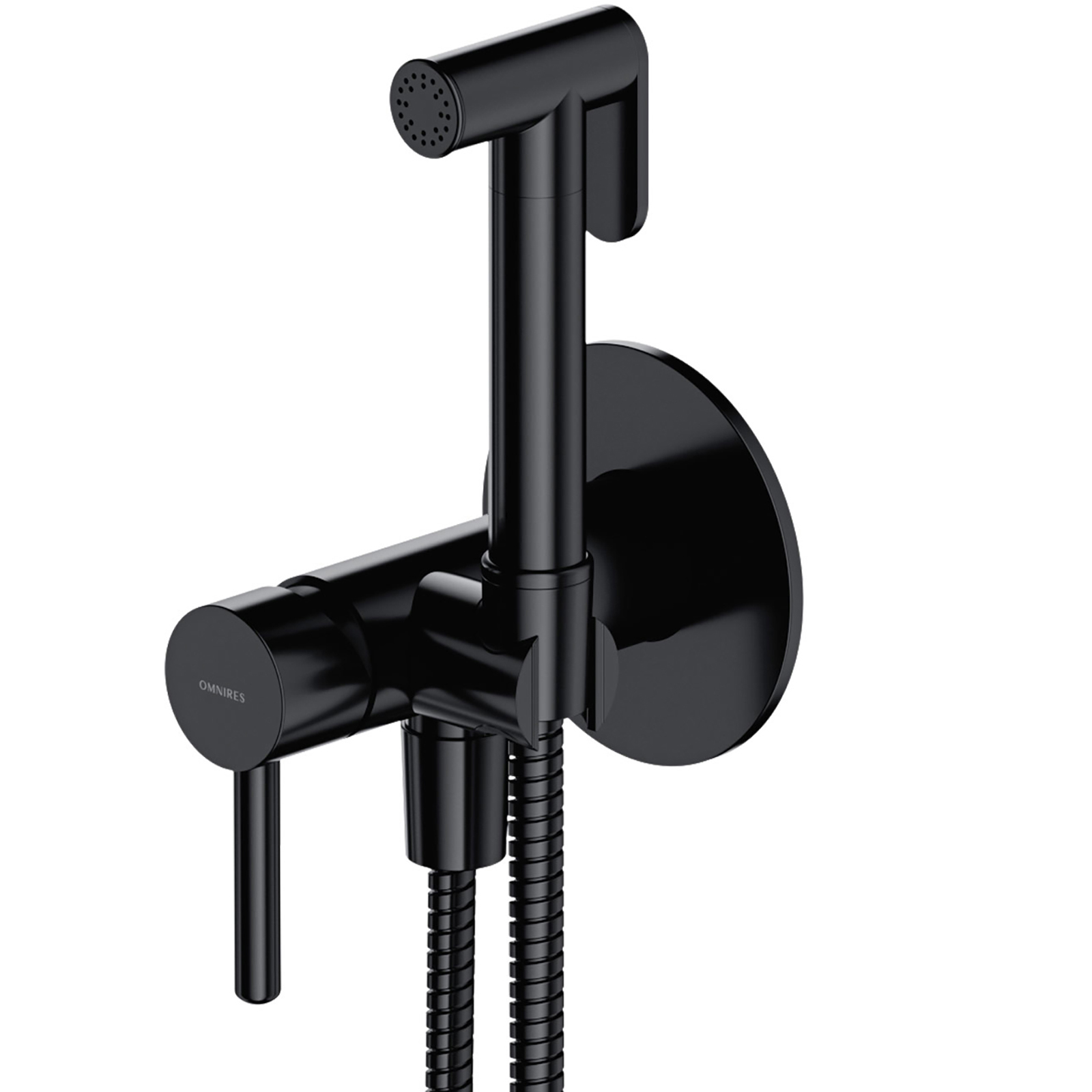 OMNIRES Bidet System Y eingebaut schwarz halbmatte SYSYBI2BL