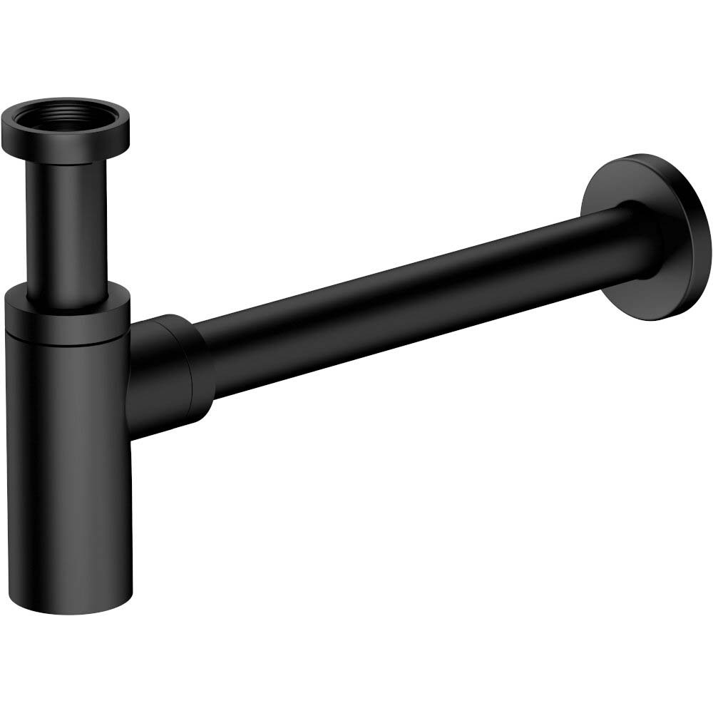 CERSANIT Waschbecken Siphon INVERTO OVAL schwarz S951-713